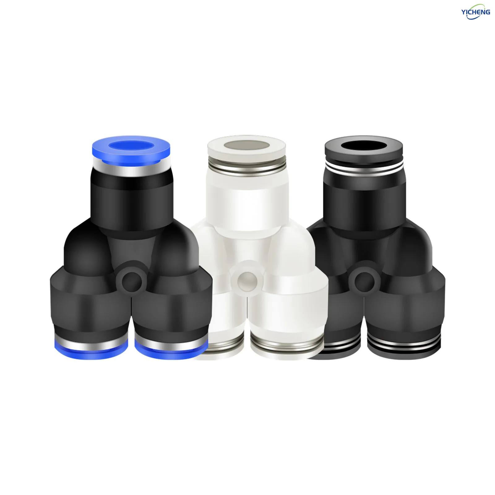 Push Fit Connector - 10MM内径ホースコネクターY型スプリッター プッシュ式接続継手 3方向チューブ接続 プッシュフィット プッシュロック（30個入り）
