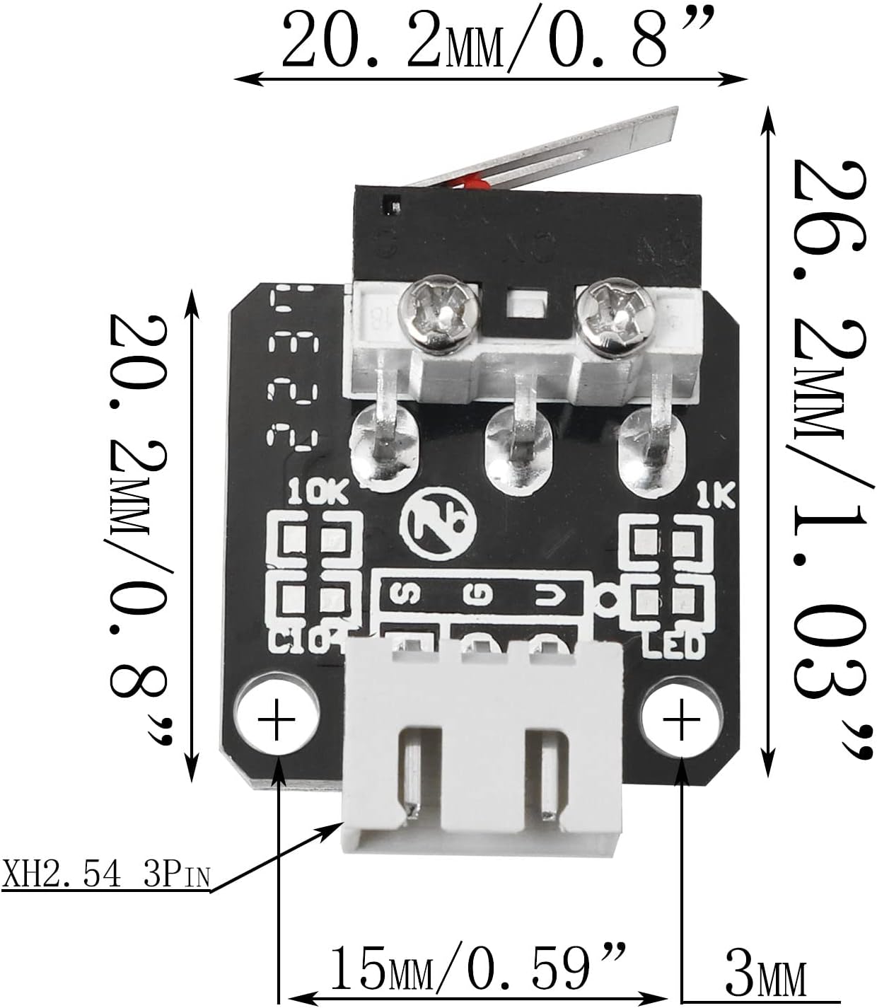 Creality Printer Ender 3 - Creality公式 XYZ軸リミットスイッチ エンドストップ 1/3/5/10個入り Ender 3