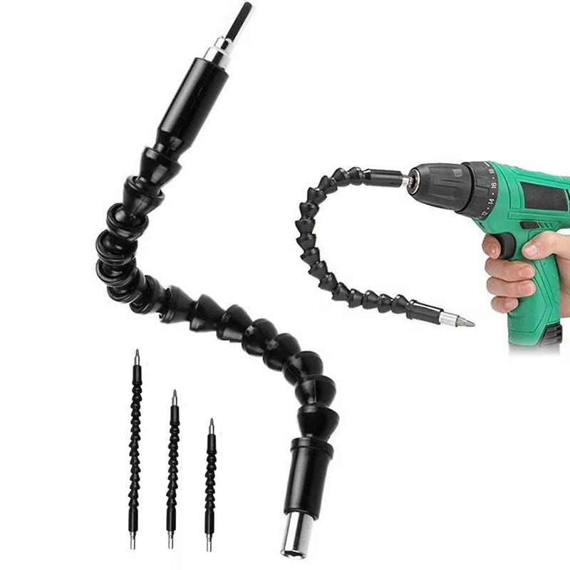 Drain Snake Flexible - 電動ドリルドライバービット多機能ユニバーサルスネークフレキシブルホースカルダンシャフト接続ソフト延長ロッドリンク