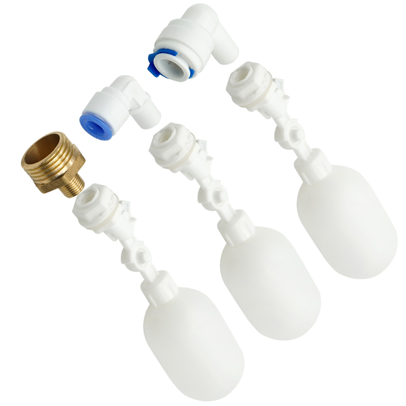 Float Ball Valve - 水タンク用の自動プラスチック製フロートボールバルブ,調整可能なアームフィルター,フロートバルブ