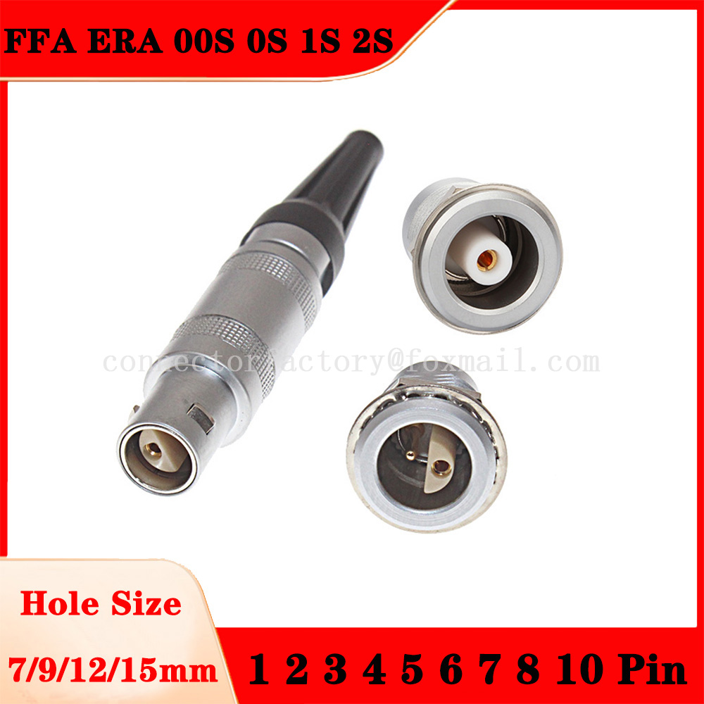 Push Fit Connector - Ffa era-セルフロック付きの精密コネクタ,ハーフムーンプラグ,ソケットアンテナ,rfケーブル,プッシュプル,10ピン,0s,0s,1s,2s 1、2、3、4、5、6、7、8、10ピン