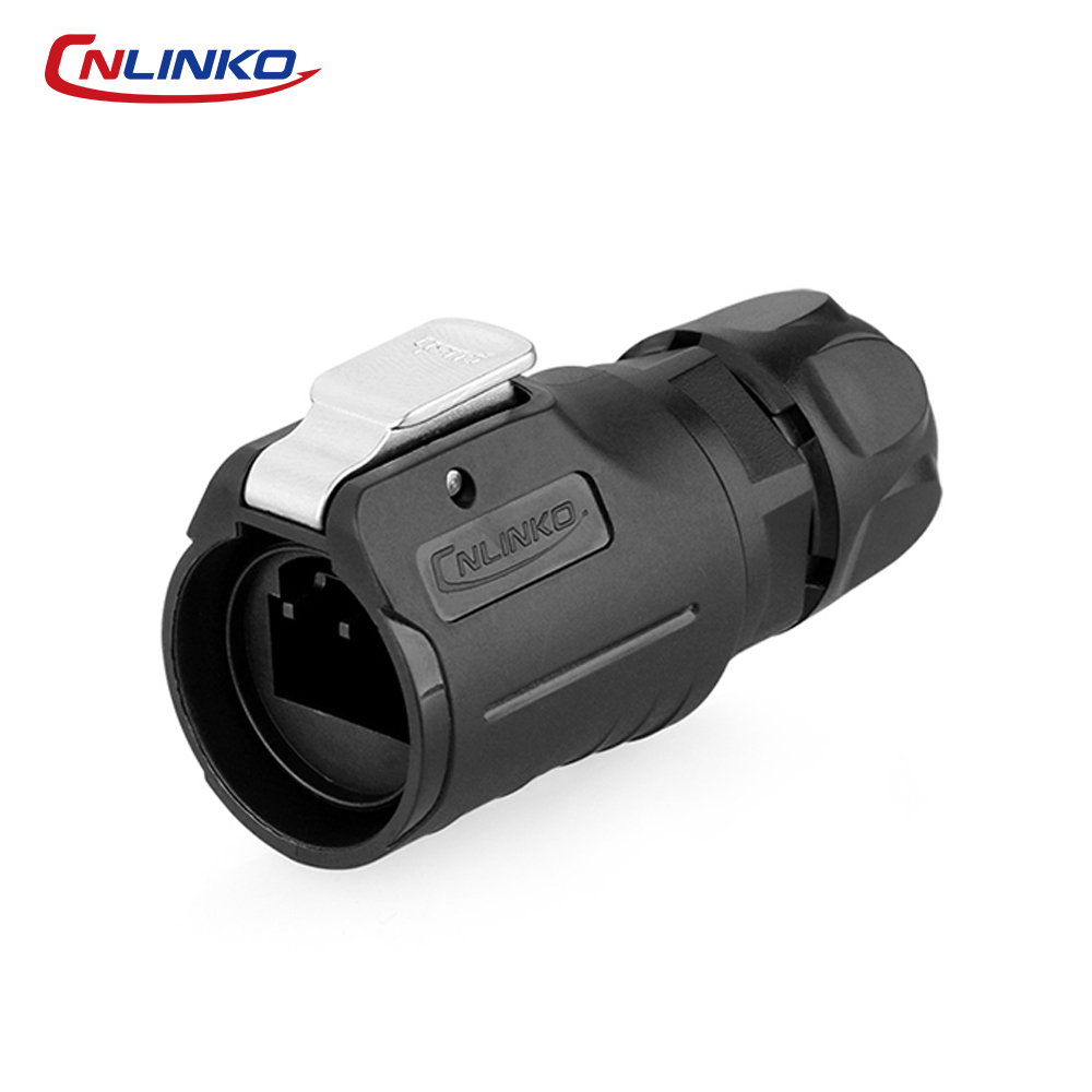 CNLINKO LP16 防水円形RJ45コネクタ 8P8C - Push Fit Connector のレビューと価格