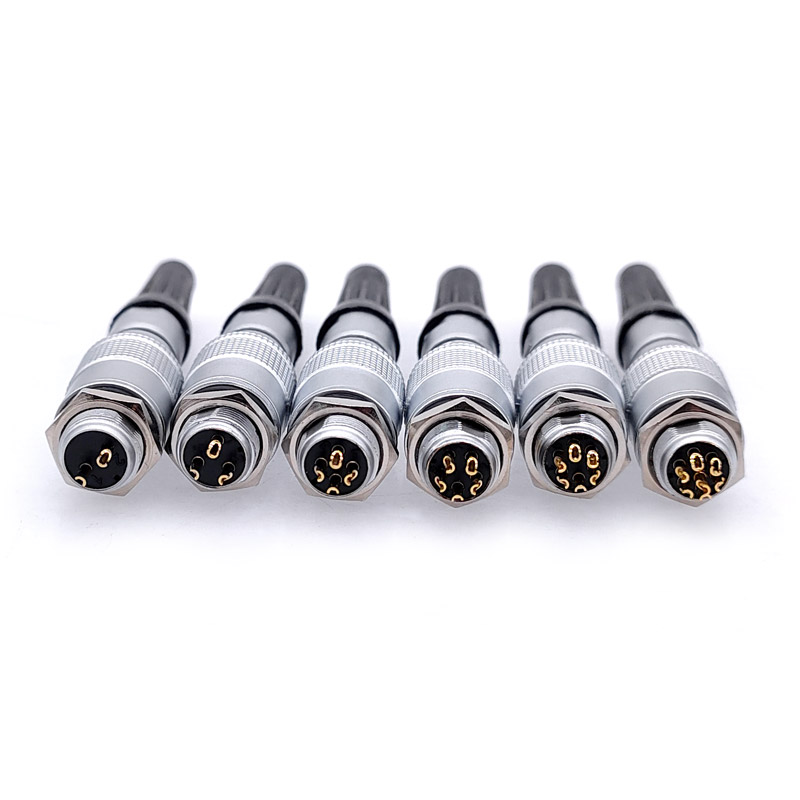 YC8ミニ円形コネクタ 8mm 2 3 4 5 6 7ピン  - Push Fit Connector のレビューと価格