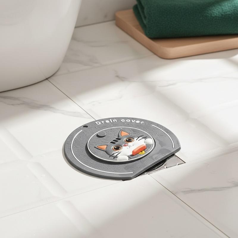 床排水溝カバー 再利用可能な排水栓下水道管カバー 防臭浴槽シ - Drain Pipe Clip のレビューと価格