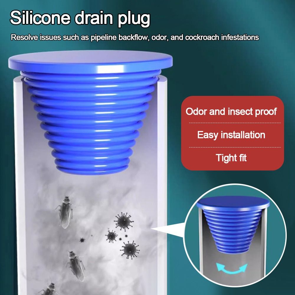 シリコーン下水道管シールリング抗臭気詰まり防止床排水栓交換用 - Drain Pipe Clip のレビューと価格